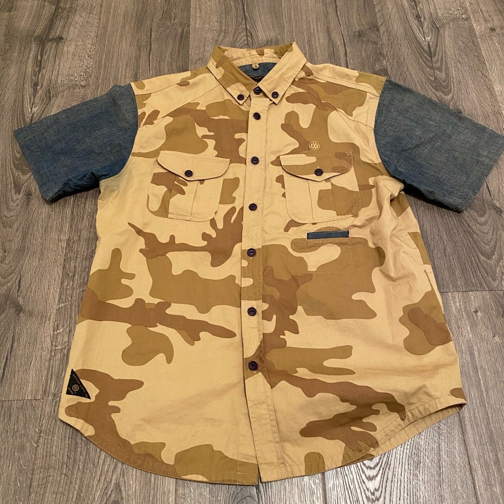 10.Deep button up shirt